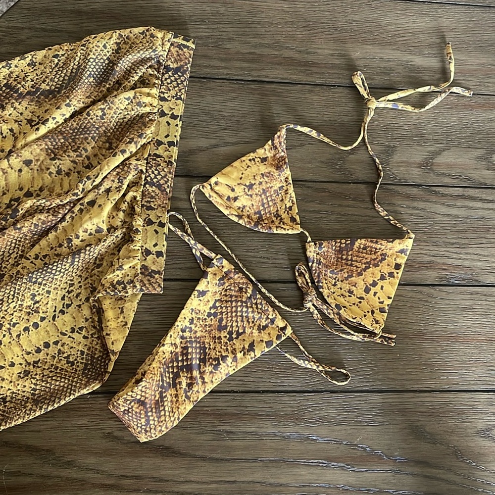 3 piece Matte Swim Collection bikini set